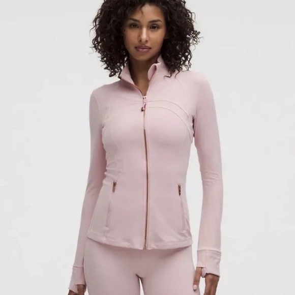 Lululemon Define Nulu Jacket Pink Haze / Rose Gold Hip Length Women's Sz 10 NEW - Picture 4 of 4